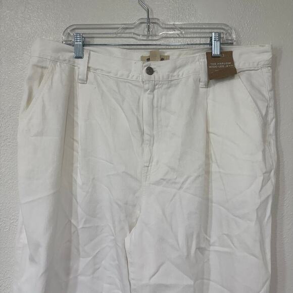 NWT Madewell The Harlow Wide Leg Jean Airy Denim Edition NO670 Size 33 - Picture 4 of 11